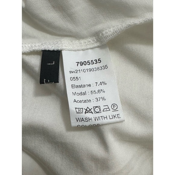 MOTF white off shoulder long sleeves cut out top size Large - Picture 3 of 9